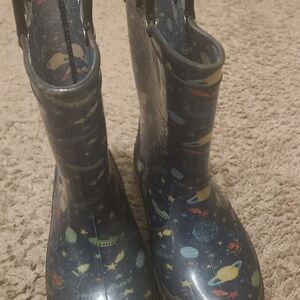 Cat & Jack Kids Space Explorer Boots - Blue and Green